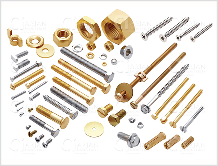 Fasteners, Brass MS Fasteners, Screws, Nut, Bolt, Rivets, Washers