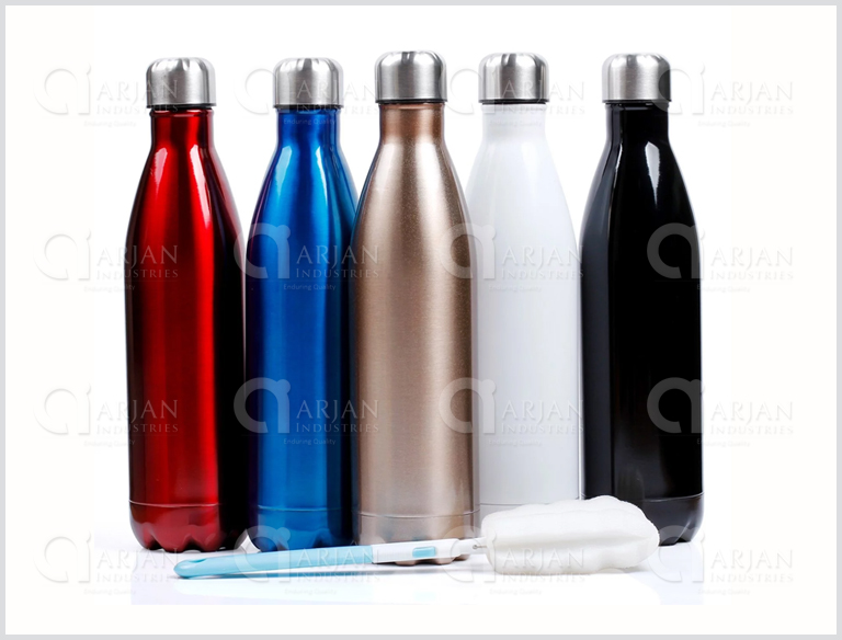 Metal water bottle - plastic bottle