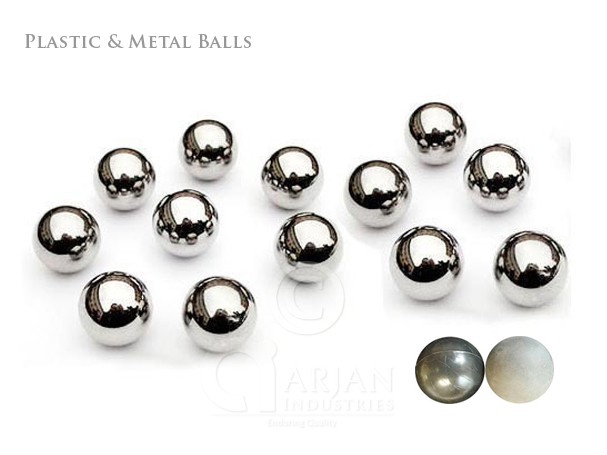 plastic metal balls