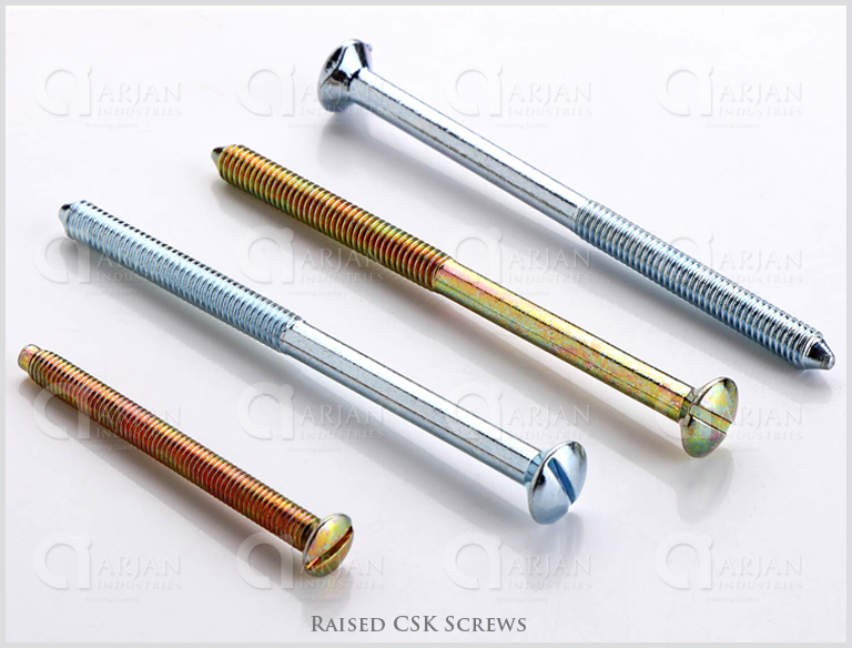 Raised CSK Screws