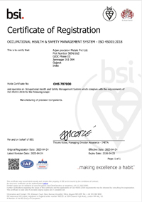 ISO 45001 Certificate